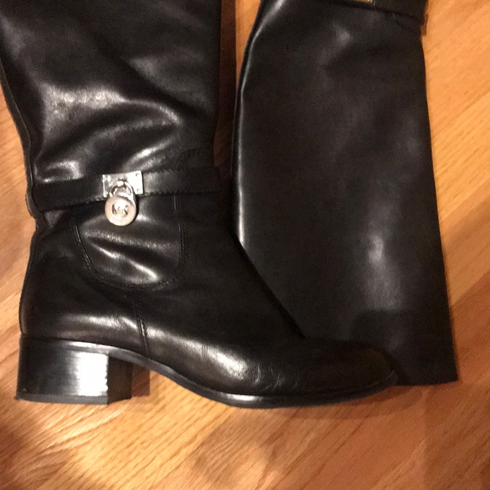 Michael Kors Black leather boots